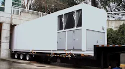 A Microsoft Azure Modular Data Center loaded on a flatbed truck. (Photo: Microsoft)