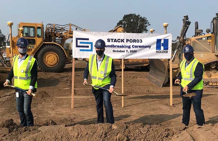 The groundbreaking at STACK Infrastructure&rsquo;s newest campus in Hillsboro, Oregon. (Photo: STACK Infrastructure)