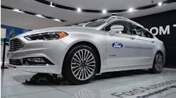 The autonomous Ford Fusion. (Photo: Ford Motor Co.)