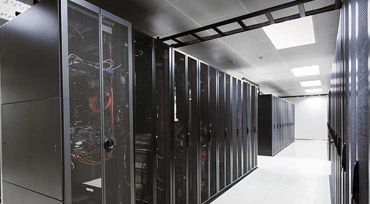 A data hall in JaxNAP in Jacksonville, Fla., which was recently acquired by SBA Communications. (Photo: JaxNAP)