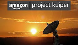 The FCC has just approved Project Kuiper, Amazon&rsquo;s $10 billion plan to deploy a satellite broadband service. (Image: and Logo: Amazon)