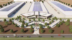 An illustration of the Novva data center campus, which is under construction in West Jordan, Utah. (Image: Novva)