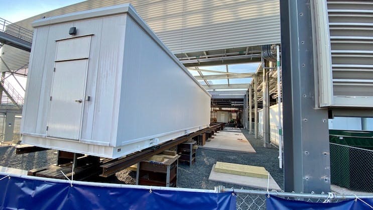 Part of Aligned&rsquo;s 12MW in 72-hour modular UPS installation at its Ashburn hyperscale campus. (Photo: Aligned)