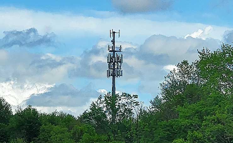 A telecom tower in Central New Jersey. (Photo: Colleen Miller)