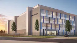 An illustration of the future Iron Mountain FRA-1 data center in Frankfurt, Germany. (Image: Iron Mountain)