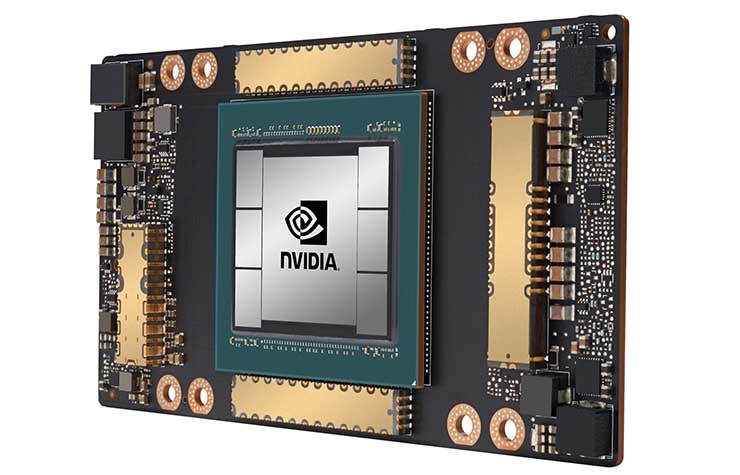 The NVIDIA A100 is a new GPU based on the NVIDIA Ampere architecture, and can unify AI training and inference on a single device. (Photo: NVIDIA)