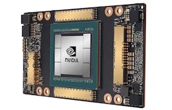 The NVIDIA A100 is a new GPU based on the NVIDIA Ampere architecture, and can unify AI training and inference on a single device. (Photo: NVIDIA)