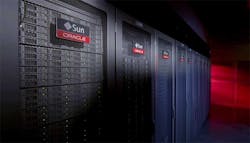 Equipment racks inside an Oracle Cloud Infrastructure data center. (Image: Oracle)