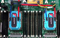 A ZutaCore direct-on-chip evaporative cooling for Intel Skylake on Open19 server. (Image: Zutacore) A ZutaCore direct-on-chip evaporative cooling for Intel Skylake on Open19 server. (Image: Zutacore)