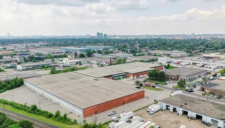 An aerial view of the future Compass Datacenters campus near Toronto, Canada. (Photo: Compass)
