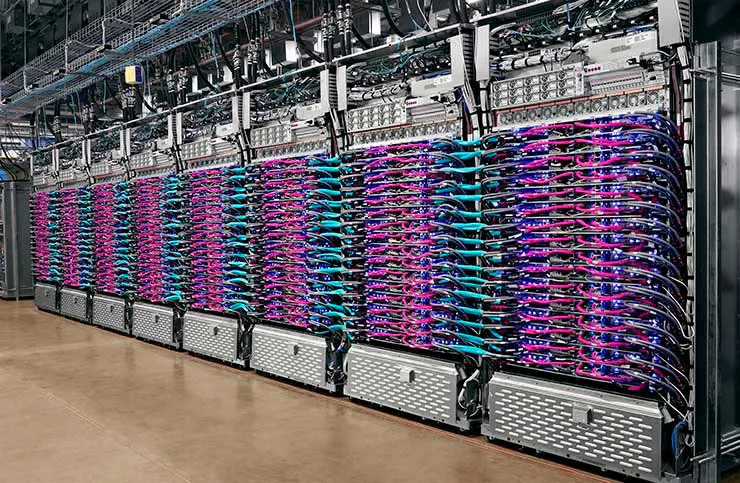 Google Server Rack One Layer Google Shifts to Liquid Cooling for AI Data Crunching | Data Center ...