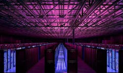 One of the huge data halls inside the 750,000 square foot Next Generation Data facility in Wales, which is being acquired by Vantage Data Centers. (Image: NGD)