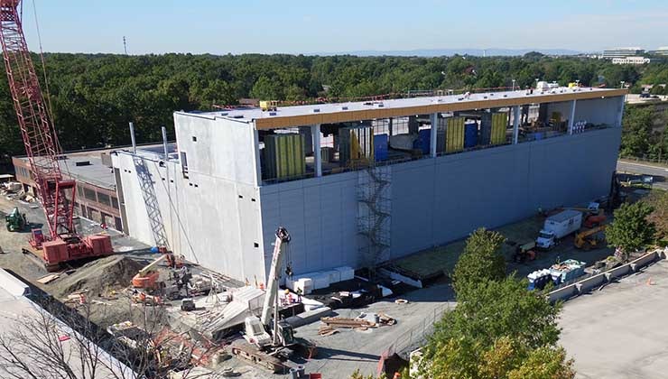 Construction on the CoreSite VA3 data center in Reston, Virginia. (Photo: CoreSite)