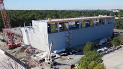 Construction on the CoreSite VA3 data center in Reston, Virginia. (Photo: CoreSite)