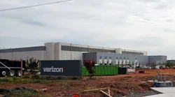 Data center developers were building big facilities for hyperscale tenants in Northern Virginia in 2019. This is the CloudHQ Ashburn project, during construction this fall. (Photo: Rich Miller)