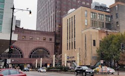 A look at the CoreSite CH1 data center showing its proximity to the Chicago Stock Exchange. (Photo: Rich Miller) A look at the CoreSite CH1 data center showing its proximity to the Chicago Stock Exchange. (Photo: Rich Miller)