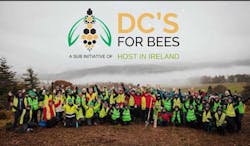 About 100 members of Host in Ireland planted 2,000 trees in County Wicklow as part of its new DCs for Bees initiative. (Photo: Host in Ireland) About 100 members of Host in Ireland planted 2,000 trees in County Wicklow as part of its new DCs for Bees initiative. (Photo: Host in Ireland)
