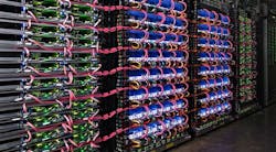 A four-rack “pod” of Google Tensor Processing Units (TPUs) and supporting hardware inside a Google data center. (Photo: Google) A four-rack “pod” of Google Tensor Processing Units (TPUs) and supporting hardware inside a Google data center. (Photo: Google)