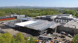 A Vantage Data Centers construction project underway during summer, 2019 in Quebec City, Canada. (Photo: Vantage/Construction Dinamo)