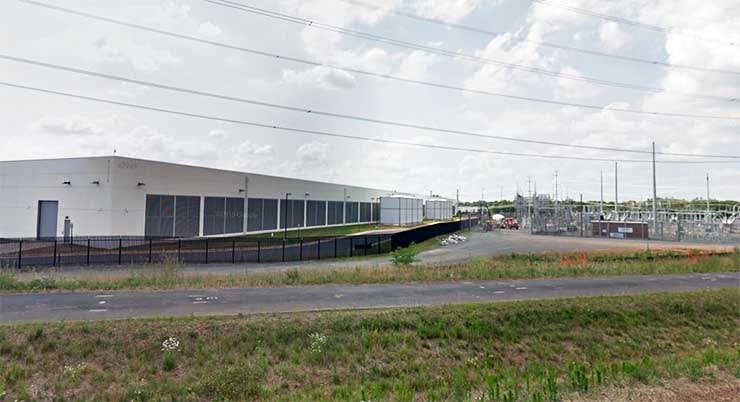 A new data center and adjacent substation in Arcola, Virginia. (Image: Google Maps)
