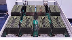 The NVIDIA DGX-1 is packed with GPUs, providing 170 teraflops of computing power in a 3U form factor. DGX systems are commonly used for natural language processing. (Photo: Rich Miller) The NVIDIA DGX-1 is packed with GPUs, providing 170 teraflops of computing power in a 3U form factor. DGX systems are commonly used for natural language processing. (Photo: Rich Miller)