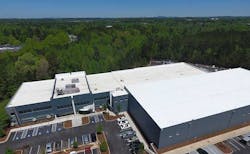 The exterior of the newly-completed Flexential data center facility in Alpharetta, Georgia near Atlanta. (Image; Flexential) The exterior of the newly-completed Flexential data center facility in Alpharetta, Georgia near Atlanta. (Image; Flexential)