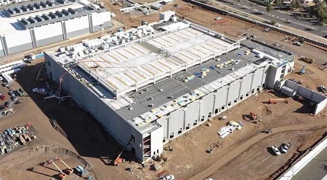 An aerial view of construction at the CyrusOne campus in Chandler, Arizona . (Photo: CyrusOne)