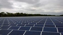 A utility-scale solar energy array. (Photo: Rich Miller) A utility-scale solar energy array. (Photo: Rich Miller)