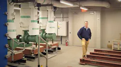 DataGryd President and CEO Tom Brown in the company’s data center space at 60 Hudson Street in New York. (Photo: DataGryd)