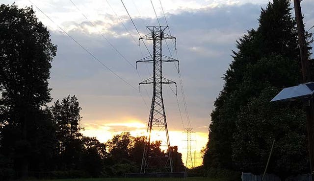 Bulk power distribution towers in New Jersey. (Photo: Rich Miller)