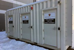 An EdgeMicro data center module deployed near a Flexential facility in Englewood, Colorado. (Photo: EdgeMicro) An EdgeMicro data center module deployed near a Flexential facility in Englewood, Colorado. (Photo: EdgeMicro)