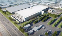 An illustration of an aerial view of the planned CyrusOne data center in Santa Clara. (Image: CyrusOne) An illustration of an aerial view of the planned CyrusOne data center in Santa Clara. (Image: CyrusOne)