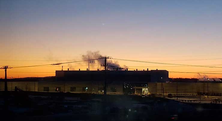 Sunset over Data Center Alley in Ashburn, VIrginia. (Photo: Rich Miller)