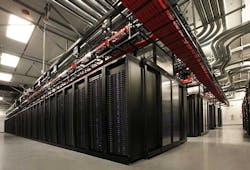 High-density server workloads inside a data hall on the Vantage Data Centers campus in Santa Clara, Calif. (Photo: Vantage Data Centers)