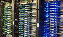 A row of Facebook servers inside one of the company&rsquo;s data centers in North Carolina. (Photo; Rich Miller)