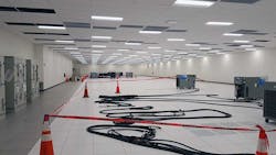 A data hall undergoes commissioning in Ashburn, Virginia. (Photo: Rich Miller)