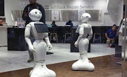 Lifelike robots, like these “Pepper” units at a Softbank store in Tokyo, are just on example of the many visions for the use of cognitive technology in the connected future. (Photo: Rich Miller) Lifelike robots, like these “Pepper” units at a Softbank store in Tokyo, are just on example of the many visions for the use of cognitive technology in the connected future. (Photo: Rich Miller)