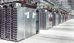 Companies are handling more and more data, as seen in the endless rows of servers in this Google data center in Oklahoma. (Photo: Google)