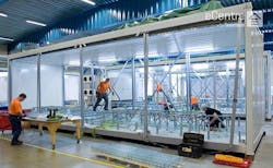 The construction of a Flexenclosure eCentre, which is deployed at edge telecom sites in remote areas around the world. (Photo: Flexencloosure) The construction of a Flexenclosure eCentre, which is deployed at edge telecom sites in remote areas around the world. (Photo: Flexencloosure)