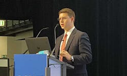 Analyst Sami Badri from Credit Suisse says the enterprise shift to cloud-style IT architectures will support growth for the multi-tenant data center market. (Photo: Rich Miller) Analyst Sami Badri from Credit Suisse says the enterprise shift to cloud-style IT architectures will support growth for the multi-tenant data center market. (Photo: Rich Miller)