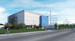 An illustration of what Vantage Data Centers&rsquo; new Mathew campus will look like when it opens next year. (Image: Vantage)