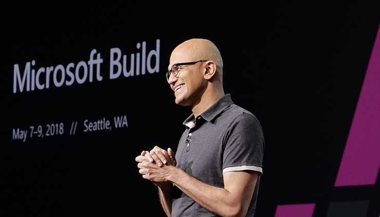 Microsoft CEO Satya Nadella speaks at the Microsoft Build conference in Seattle (Photo: Microsoft)