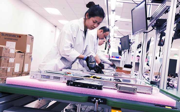 Where Servers Come From: A look inside a Supermicro manufacturing facility was one of the most popular stories on DCF in April 2018. (Photo: Supermicro)