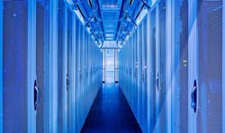 A row of cabinets inside a containment system within an Aligned Energy data center. (Image: Aligned Energy) A row of cabinets inside a containment system within an Aligned Energy data center. (Image: Aligned Energy)