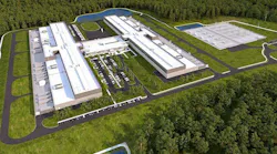 An illustration of the 970,000 square foot first phase of the Facebook Data Center in Newton County, Georgia. (Image: Facebook)