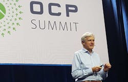 Arista Chairman Andy Bechtolsheim speaks at the recent Open Compute Summit 2018 in San Jose. (Photo: Rich Miller) Arista Chairman Andy Bechtolsheim speaks at the recent Open Compute Summit 2018 in San Jose. (Photo: Rich Miller)