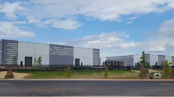 Two recently-completed Amazon data centers in Ashburn, Virginia. (Photo: Rich Miller)