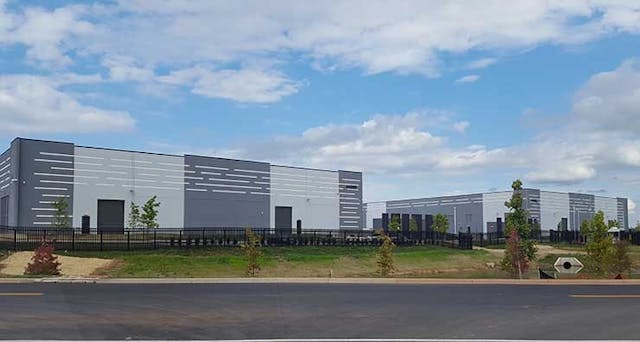 Two recently-completed Amazon data centers in Ashburn, Virginia. (Photo: Rich Miller)