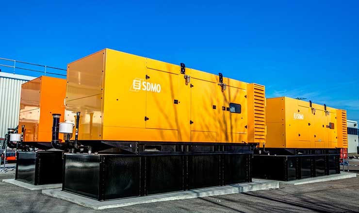 Backup generators at a ROOT Data Center facility near Montreal. (Photo: ROOT Data Center)