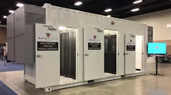 An EdgeMicro micro data center on display at the Competitive Carriers Association (CCA) event in Fort Worth, Texas. (Photo: EdgeMicro)